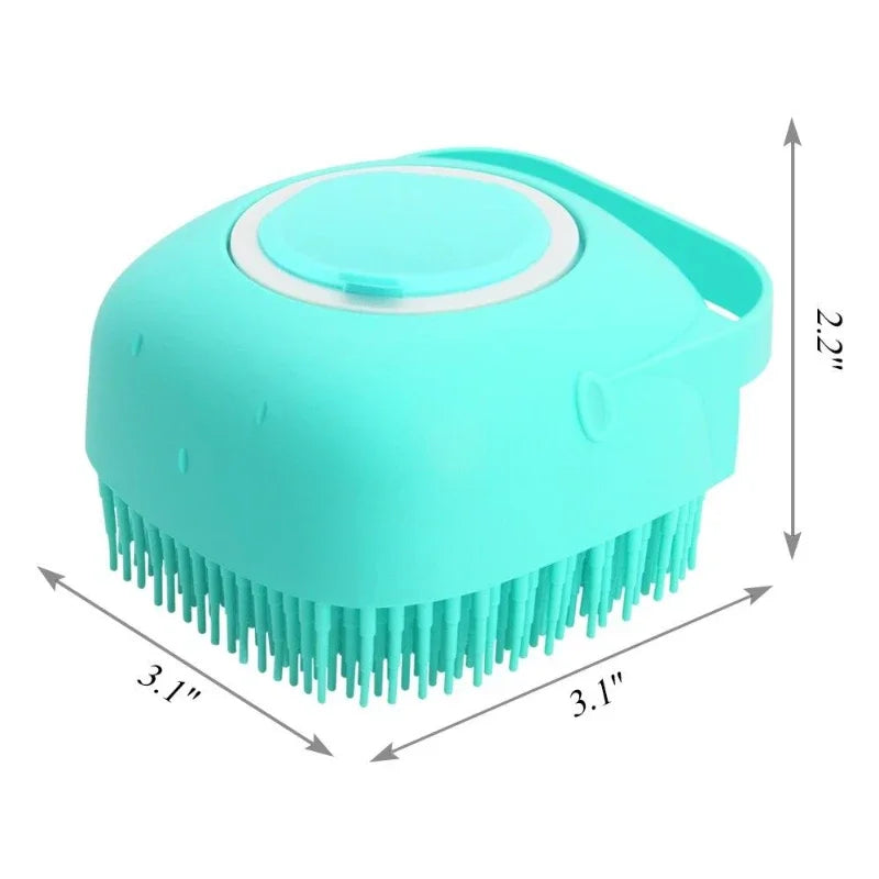 Escova de Banho em Silicone com Dispensador de Champô – Balsapets