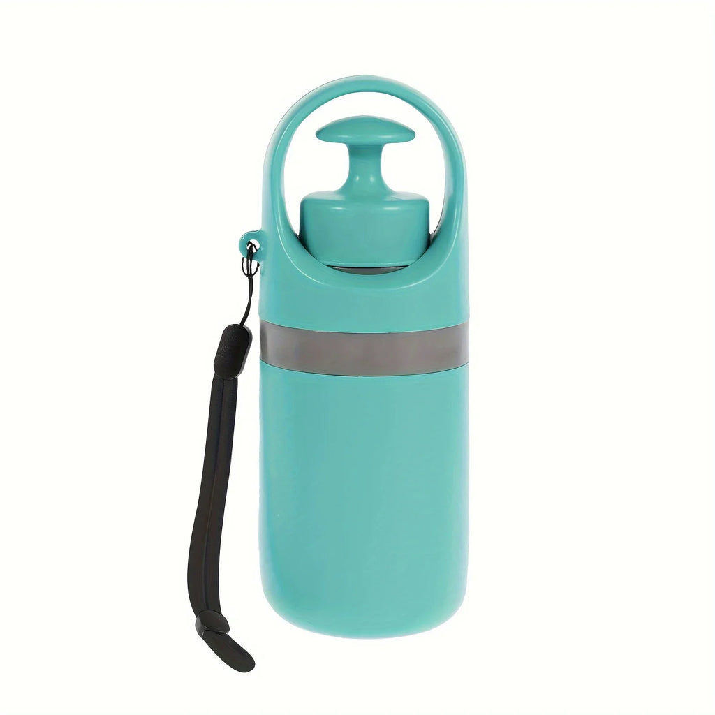 Apanhador de Dejetos Portátil com Garra e Dispensador de Sacos – Azul-Turquesa (Plástico Durável)