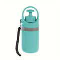 Apanhador de Dejetos Portátil com Garra e Dispensador de Sacos – Azul-Turquesa (Plástico Durável)
