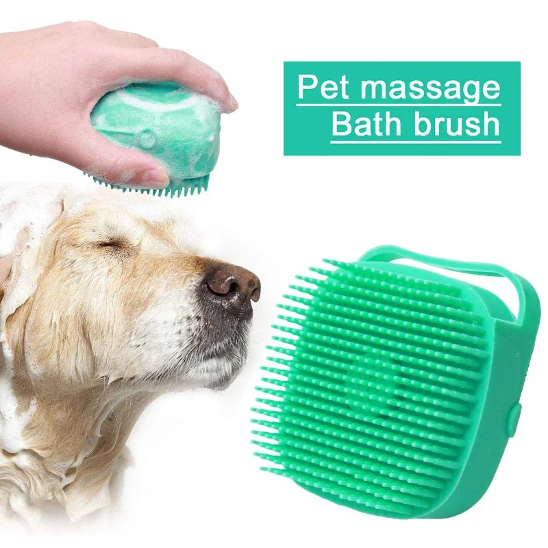 Escova de Banho em Silicone com Dispensador de Champô – Balsapets